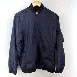 Denim & Supply Ralph Lauren Navy Blue Bomber Jacket Mens Medium